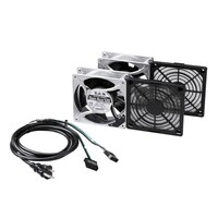 サンワサプライ 放熱ファン高速タイプt=38mm 2個セット CPFANS382A【メーカー直送/軒先渡し】