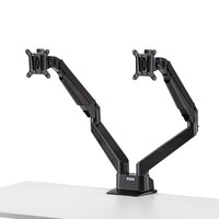 サンワサプライ 水平垂直多関節液晶モニターアーム(2面・ブラック) CRLA1302BKN2【メーカー直送/軒先渡し】