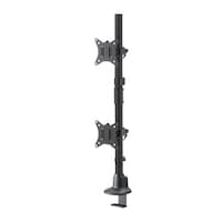 サンワサプライ モニターアーム(デュアル・ショートアーム) CRLAC215BK【メーカー直送/軒先渡し】