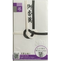 モーノクラフト 東京折 黒白7本 御香奠 蓮型 1セット(10枚入)