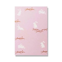 天一堂 うさぎ和帳 ピンク ※3冊以上から注文可能(販売価格は1冊単位の価格)