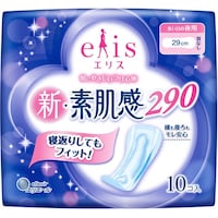 大王製紙 エリス 新・素肌感 多い日の夜用 羽なし 10枚 1セット(12個入)