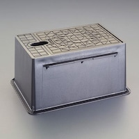 カクダイ EA468Y4 286x202x140mm 散水栓ボックス(プラスチック/黒)
