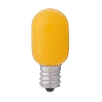 朝日電器 EA758ZM14 AC100V/0.5W/E12 LEDナツメ電球(黄)