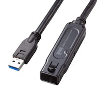 サンワサプライ EA764AF29 15m アクティブリピーターケーブル(USB3.2/抜止ロック)