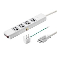 サンワサプライ EA815GM397 5m タップ(4口/3P/一括スイッチ/雷ガード)
