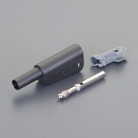 EA940DP331A 4mm セーフティプラグ(スタック接続可能/黒)