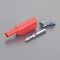 EA940DP332A 4mm セーフティプラグ(スタック接続可能/赤)