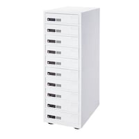 サンワサプライ EA954HC469 310x520x950mm タブレット保管庫(個別管理/10台