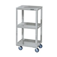 サカエ EA956SA35 400x330x800mm アルミ製ツールワゴン(導電ゴム車)