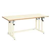 サカエ EA956SA93 1500x750x6801080mm/300kg 作業台/ハンドル式