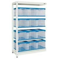 サカエ EA976FD11 1200x570x1950mm コンテナラック(50L/連結用)