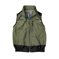 空調服 空調服R 遮熱ベスト(フルハーネス対応) + 空調服R スターターキット KU92120/カーキグリーン/5L + SK23011R70