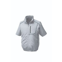 空調服 空調服R 半袖ブルゾン + 空調服R スターターキット KU91720/シルバー&ブラック/M + SK23021K50