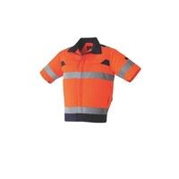 空調服 空調服R 高視認半袖ブルゾン + 空調服R スターターキット 9207/蛍光オレンジ/LL + SK23021K90