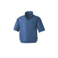 空調服 空調服R半袖ブルゾン(横ファン)(ウェアのみ) KU92322/ネイビー/M