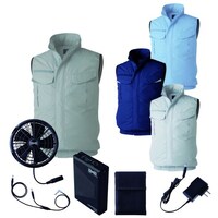 空調服 空調服Rベスト+ 空調服R スターターキット KU92354/ネイビー/3L +SK25011K90