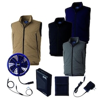 空調服 空調服Rベスト+ 空調服R スターターキット KU92634/ブラック/S +SK25011N50