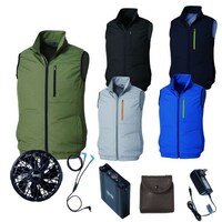 空調服 空調服R 遮熱ベスト+ 空調服R スターターキット KU92140/ブルー/6L+SK23022K90