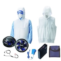 空調服 空調服Rフード付きアウターベスト+ 空調服R スターターキット PK2911/3L + SKSP01