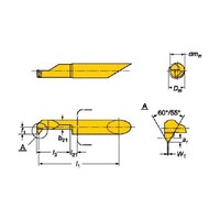 サンドビック コロターンXS 小型旋盤用インサートバー(325) 1025 CXS04TH050VM4215L 1025