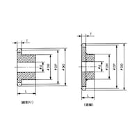 椿本チエイン トップローラ付バイピッチチェーン用スプロケット
