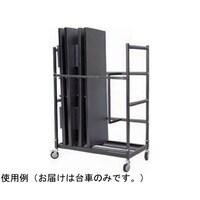 中田産業 宴楽膳・会議テーブル用縦型スチール台車