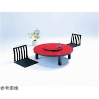 中田産業 丸メラミン朱 中華テーブル