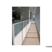 上面ガラス・下面パネル布張り 900×50×1800 BGC1809