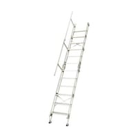 長谷川工業 アルミ仮設階段梯子 4.6m K14600