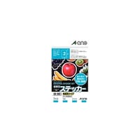 エーワン 手作りステッカー 高画質タイプ はがきサイズノーカット 1パック(2セット入) 29428