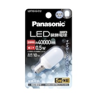 パナソニック LED装飾電球 T形タイプ E12口金 昼光色相当 LDT1DGE12