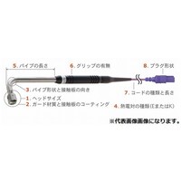 安立計器 静止表面用温度センサ A形 φ15mm 90° ミニプラグ 300mm Eタイプ A213E031TC1ANP