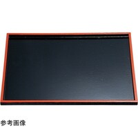 福井クラフト 切立長手盆 黒天朱