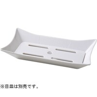 福井クラフト タコ長角盛鉢(小)本体 白グロス 83360280