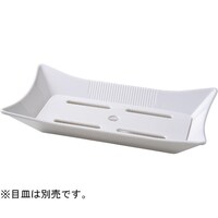 福井クラフト タコ長角盛鉢(大)本体 白グロス 83360310