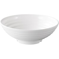 福井クラフト メラミン φ24.1 羽衣千筋麺鉢 白グロス 51025270