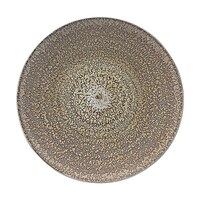福井クラフト 耐熱22.5cm ラウンドプレート アンティクシルバー裏黒塗 51361480