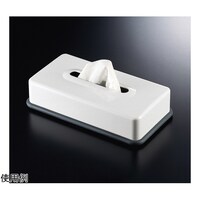 福井クラフト ABS浅ティッシュBOX ホワイト(底PEグレー) 80604330
