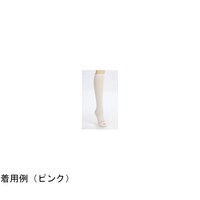東レ・メディカル 弾性ストッキングT 膝下ガセットトウ(ハイソックス) ブラウン 1ケース(10足×4箱入) HSHLL