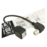TFTEC USB BtypeL型ケーブル延長20cm