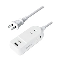 カシムラ 旅行用3AC2USB12W 1m リバーシブル 自動識別 WH WM19