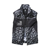 自重堂 空調服ベスト ブラックカモフラ