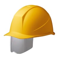 ミドリ安全 ABS製ヘルメット (KP・ミラーコートシールド面) イエロー SC11 B S M50 RA KPY/S