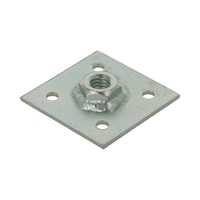 ヤハタネジ 板付ナット W1/2 1セット(10個入)