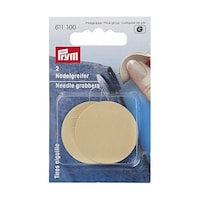 Prym ニードルキャッチャー 滑り止めシート 直径3.5cm ベージュ 1セット(2枚入)