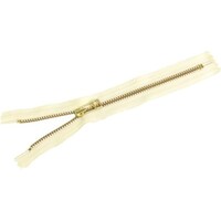 YKK 金属ファスナー 金具・ゴールド 30cm 5本入