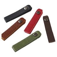 YKK 本革引き手パーツ スクエア型 ネジ式カシメ付