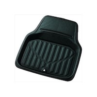 ボンフォーム カーマット 3Dレザーマット 軽/普通車用 防水 レザー素材 42×48cm ブラック 641641BK