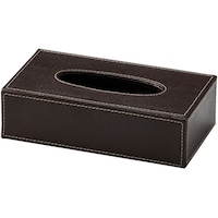 ちどり産業 ティッシュケース 250×135×70mm ダークブラウン HT0009